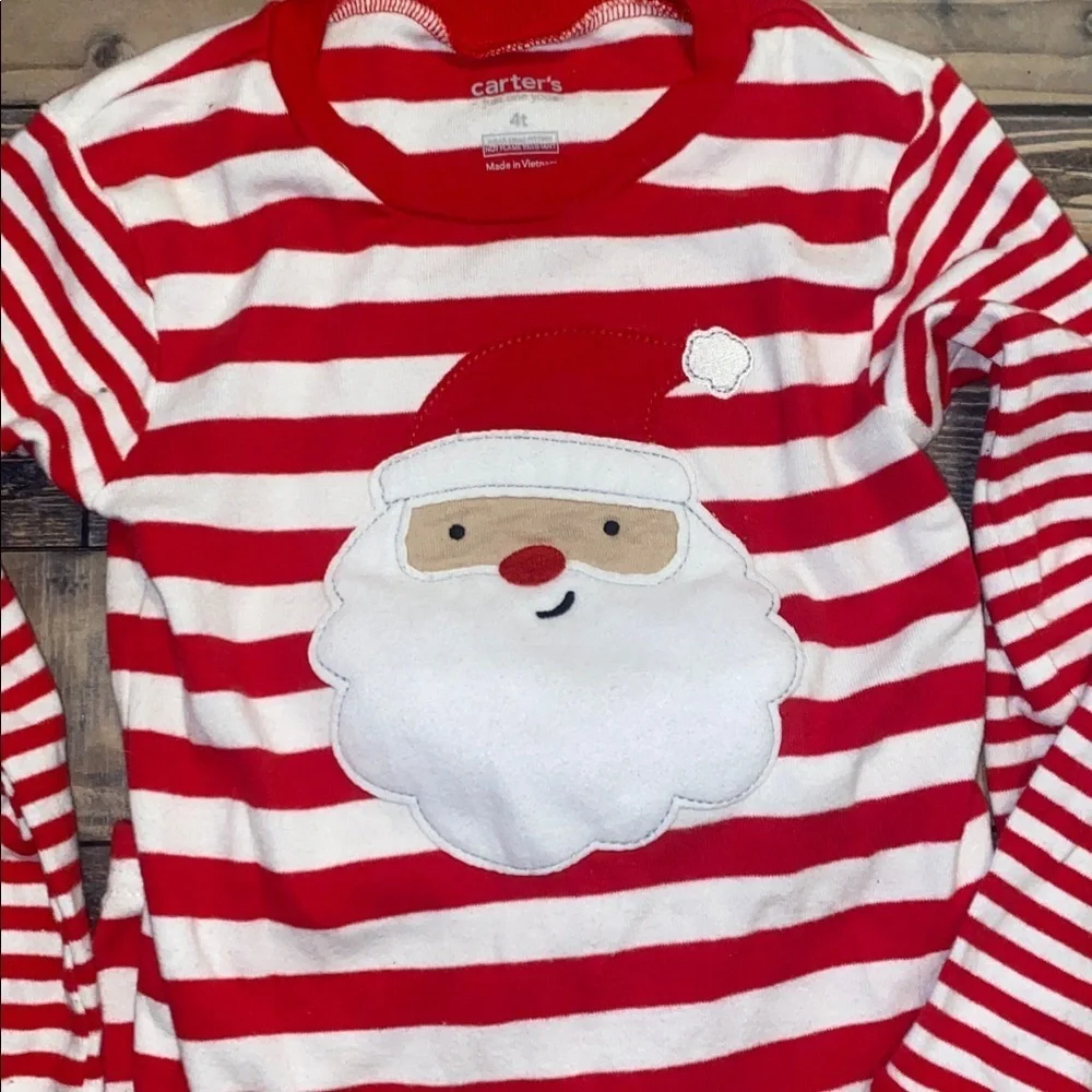 Carter's Red and Green Santa Kids Matching Sets